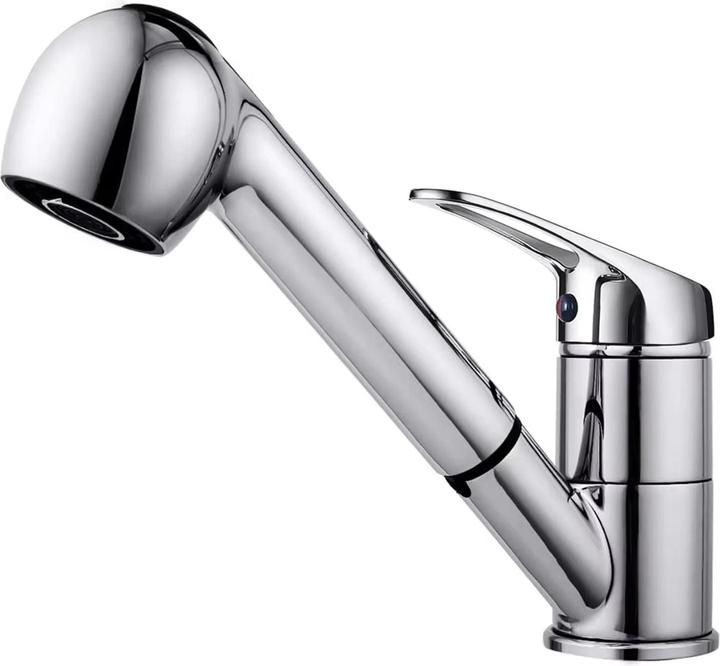 Produktbild Hermex Küchenarmatur Wasserhahn mit ausziehbarer Brause Mischbatterie