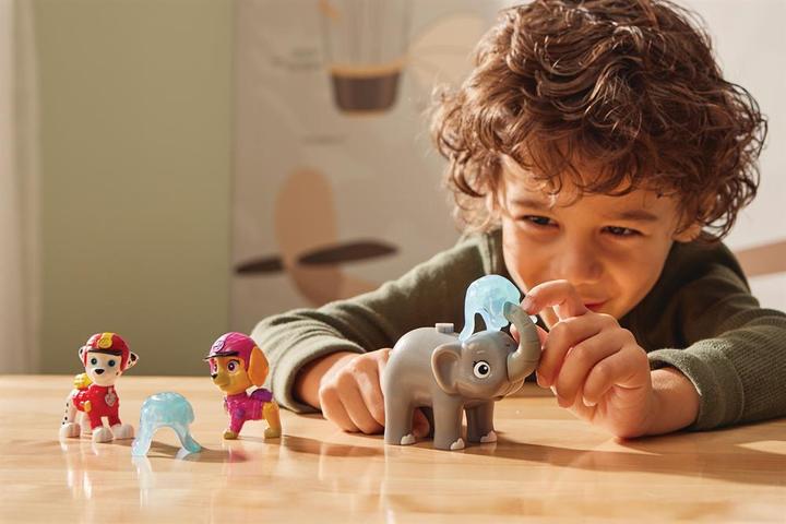 Image du produit Spin Master PAW Patrol Jungle Pups, Figurines articulées Chase, Tracker & Tiger avec lance-projectile, jouets po