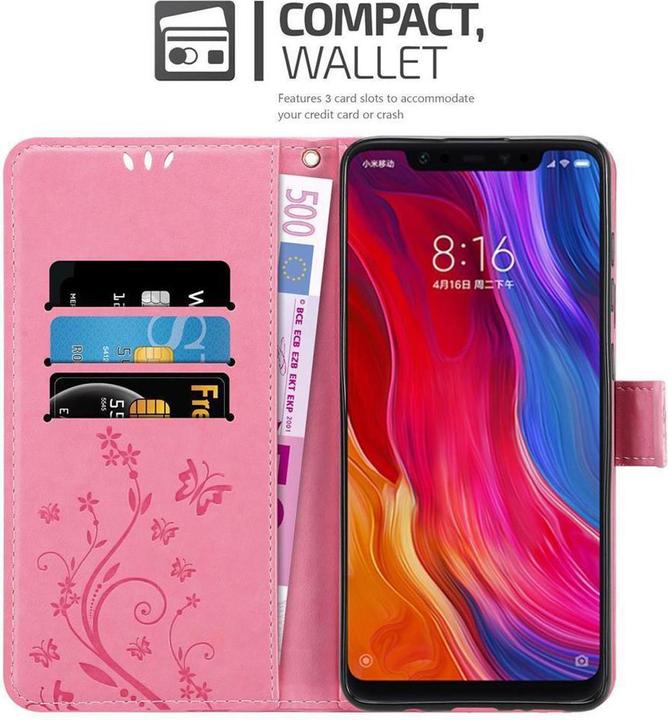 Productafbeelding Cadorabo Bloemen Boekomslag (Xiaomi Mi 8)