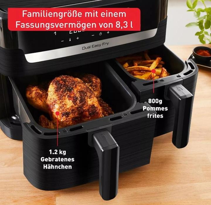 Productafbeelding Tefal EY901N Dual Easy Fry Essential, zwart
