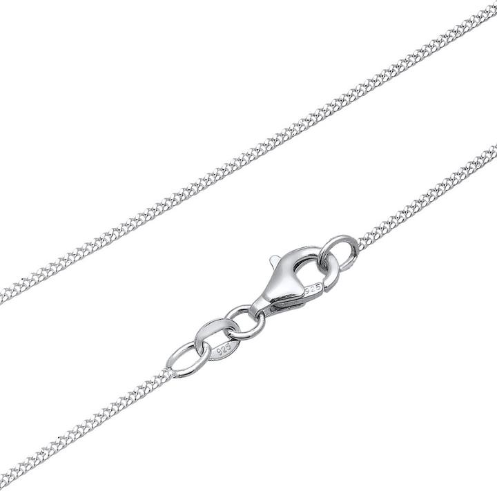 Produktbild Elli Panzerkette mit Kristall Anhänger (Sterling Silber, 45 cm)