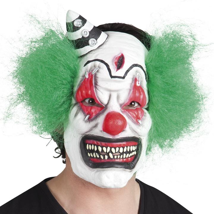 Produktbild Boland Killer Clown Latex Maske: Mit Haaren