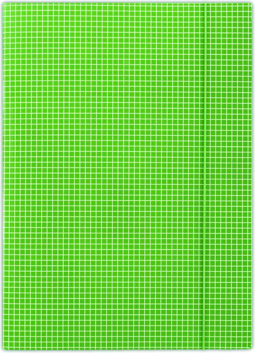 Immagine prodotto Donau cartellina, cartone, a4, 400g/m2, 3 lembi, verde, a scacchiera (1 x)