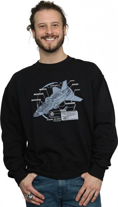 Produktbild The Avengers Quinjet Breakdown Sweatshirt (M)