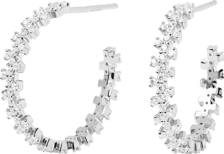 Pd Paola Orecchini d'argento a forma di corona (Argento 925)