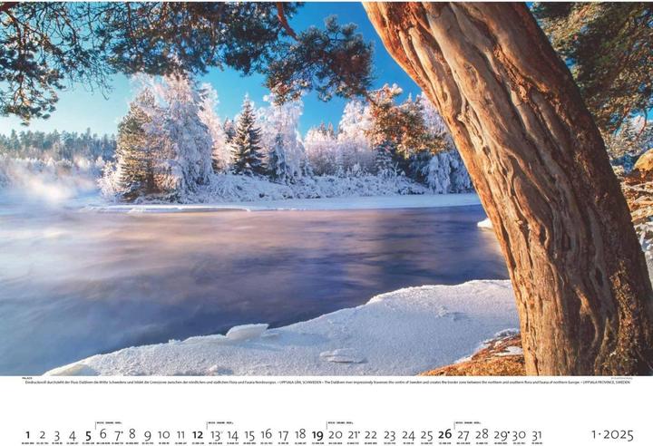 Immagine prodotto Paradiso terrestre 2025 - Calendario illustrato 70x50 cm - Natura e paesaggio - Calendario da (50 x 70 cm, Copertina rigida, Tedesco, Francese, Inglese)