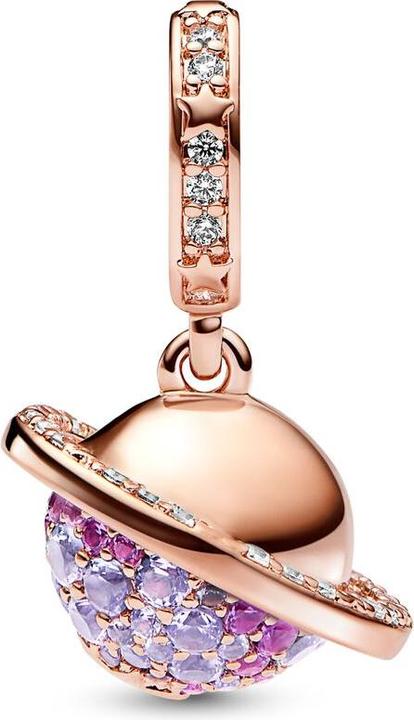Produktbild Pandora Planet Saturn funkelnder Charm (Metall, rosevergoldet)