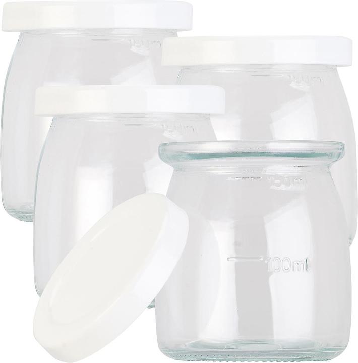 Immagine prodotto Rosenstein & Söhne Vasetti di ricambio con coperchi per la yogurtiera JM-200/300