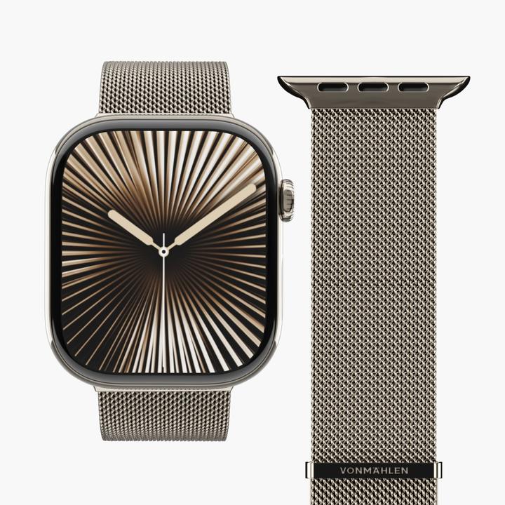 Produktbild Vonmählen Milanesearmband 2 für Apple Watch 40/41/42 mm Desert Sand (Edelstahl)