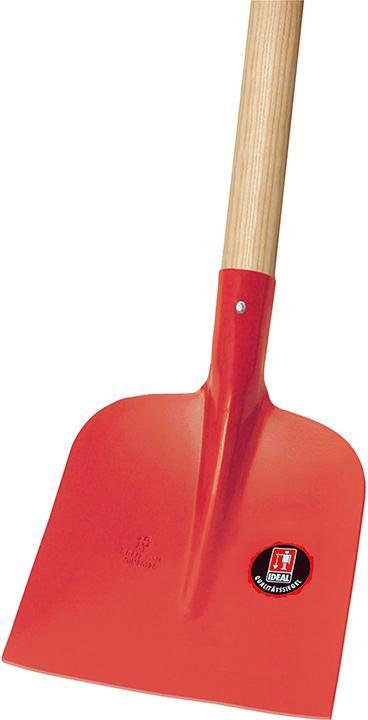 Image du produit Idealspaten Ruhr-Brillant Pelle à sable Holsteiner rouge revêtue par poudre douille 3/4 levée sans manche