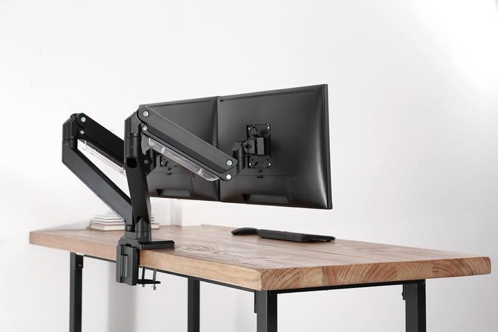 Immagine prodotto Digitus Assmann Electronic Dual Gas Spring Monitor Mount 2x 35 pollici 2x15kg max nero (Tavolo, 35")
