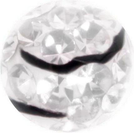 Actual product image Bijouteria Piercingball (Crystal, Surgical steel 316L, Epoxy resin)