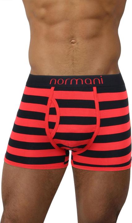 Produktbild Normani 6 Stück Retro Boxershorts aus Baumwolle mit Eingriff (S, 6er Pack)