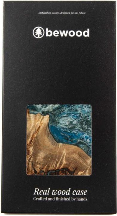 Produktbild Bewood Hülle aus Holz und Harz für Samsung Galaxy A54 5G Unique Planet Earth - blaugrün (Samsung Galaxy A54 5G)