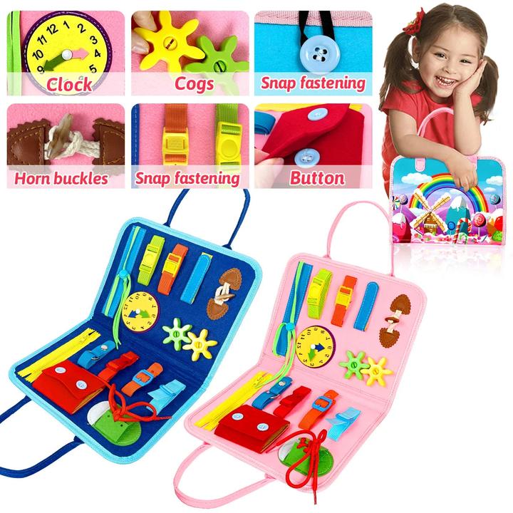 Produktbild Activity Board Busy Board Spielzeug für Kleinkinder Sensory Toy Vorschule Lernen Educational Travel Activities