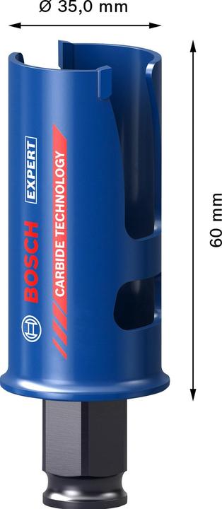 Actual product image Bosch Professional Zubehör EXPERT Construction Material hole saw, 35 x 60 mm (35 millimetres)