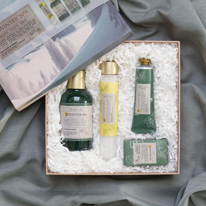 Immagine prodotto Accentra Set per la cura della SPA INVERNALE in confezione regalo, fragranza: Zenzero e Menta (Set per la cura dei capelli)