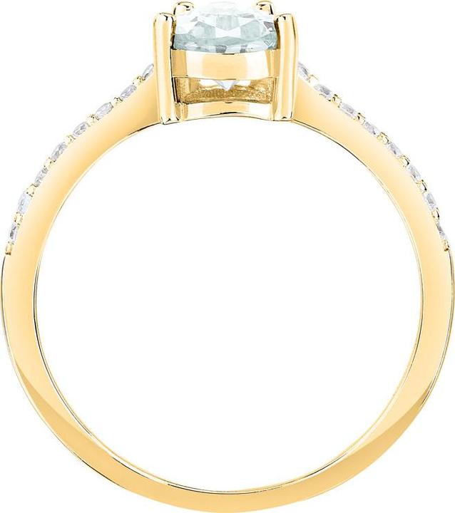 Produktbild Morellato Elegant gold-plated ring with zircons Tesori SAIW2100 - Circuit: 56 mm (56, 925 Silber)