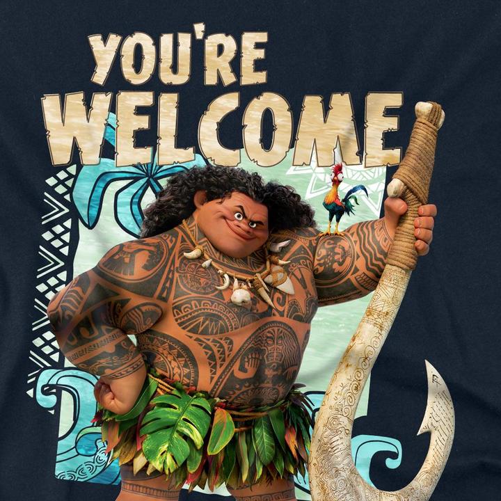 Actual product image Moana Unisex Adult You're Welcome Maui T-Shirt (XXL)