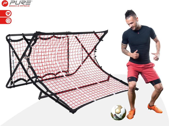 Actual product image Pure2improve Football trampoline double sided