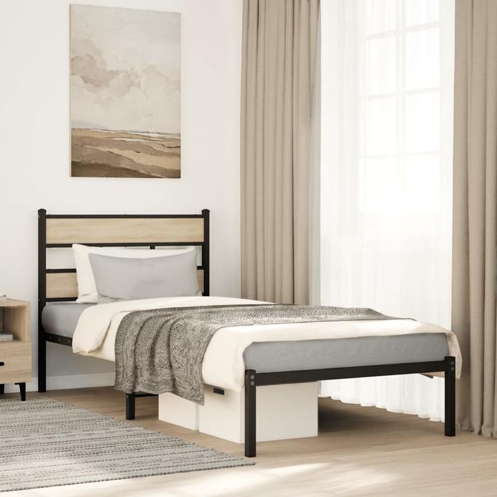 Actual product image VidaXL Metal bed Bed frame Bed Slatted frame Double bed without mattress 183x213cm (183 x 213 cm)