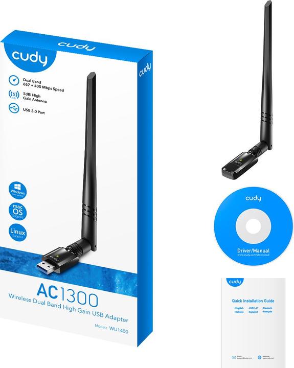 Immagine prodotto Cudy Scheda di rete WU1400 WLAN (USB)