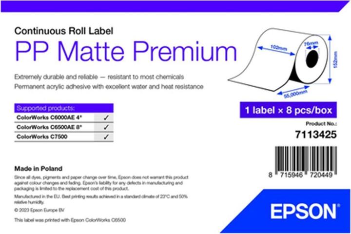 Epson Pp Mat Etiket Prem Doorlopend