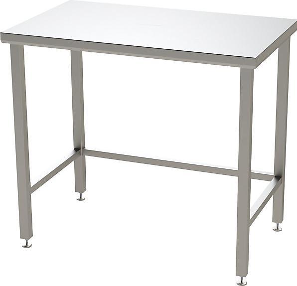 kaiserkraft Table pour salle blanche avec plan de travail lisse (100 cm, 70 cm)