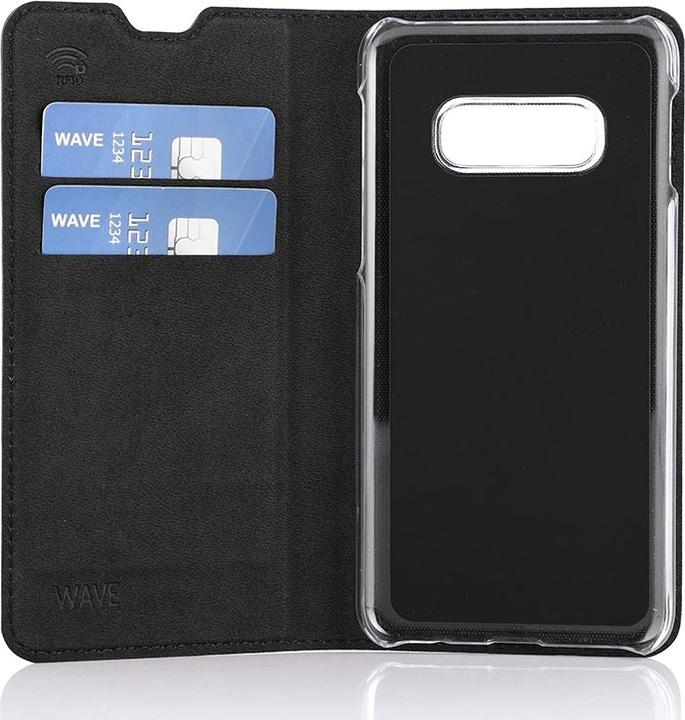 Image du produit Wave BookCase -suojakotelo, Samsung Galaxy S10e, musta (Samsung Galaxy S10e)