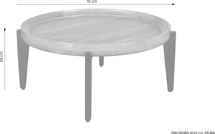 Actual product image ByLiving Mila (75 x 34 x 75 cm)