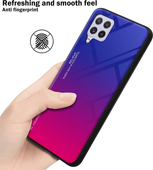 Actual product image Cadorabo TPU 2 colors glass envelope (Samsung Galaxy M22, Samsung Galaxy A22, Samsung Galaxy A32)