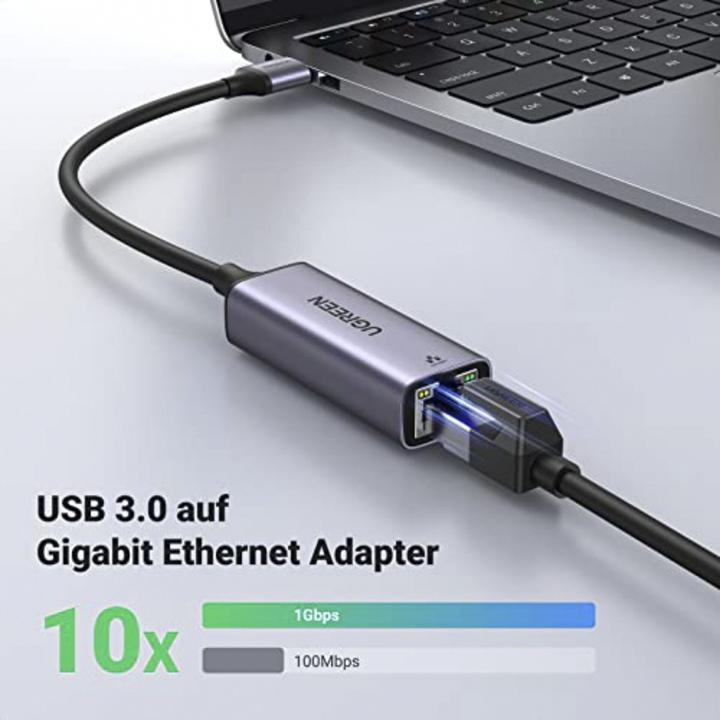Immagine prodotto Ugreen Adattatore Ethernet (USB, RJ45 Gigabit Ethernet (1x))