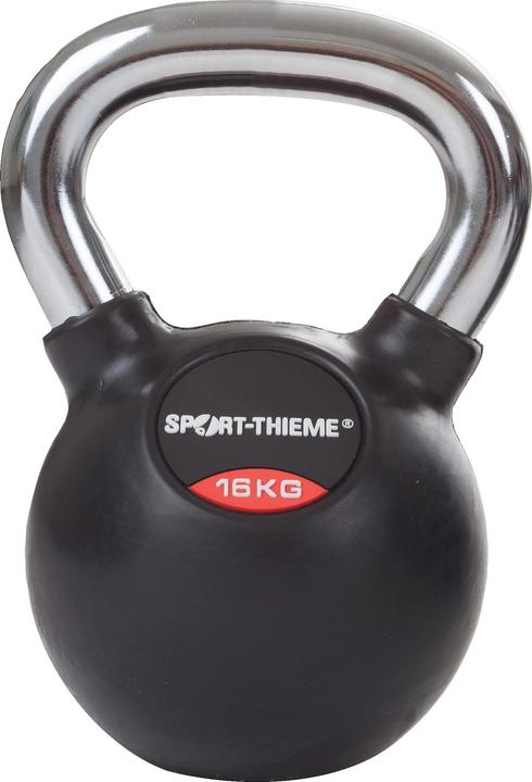 Image du produit Sport-Thieme Kettlebell caoutchouté avec poignée lisse en chrome