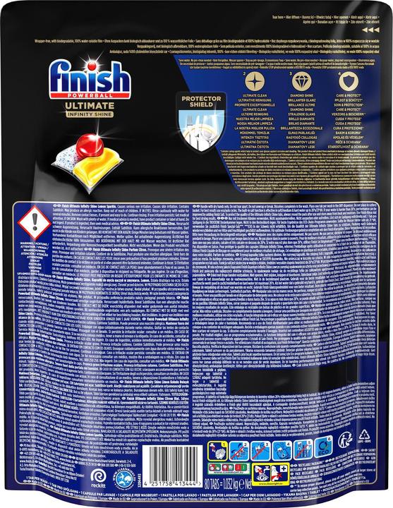Produktbild Finish Ultimate Infinity Shine (Tabs, 80 Waschgänge)