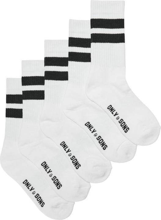 Produktbild Only & Sons Onsrody Stripe Tennis Sock 5-Pack Noos (5er Pack, 43, 46)