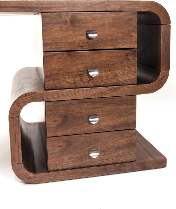 Image du produit Kare Design Bureau Soft Snake noyer 150x70cm (150 x 70 x 76 cm)