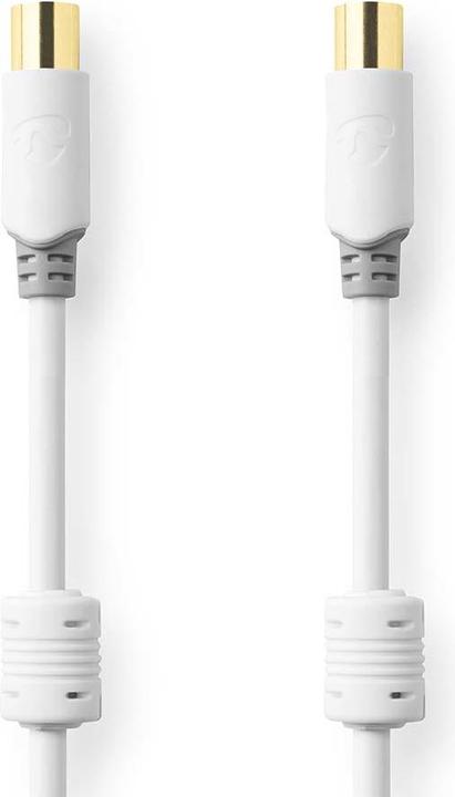 Immagine prodotto Nedis Cavo coassiale - IEC maschio - IEC (Coax) femmina - Placcato oro - 75 Ohm - Doppio schermo - 1 (75 dB, Cavi antenna)