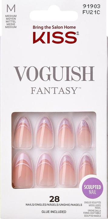 Produktbild KISS Nails - Ks Voguish Fantasy Nails - Rainy Night (Kunstnägel, Rosa)
