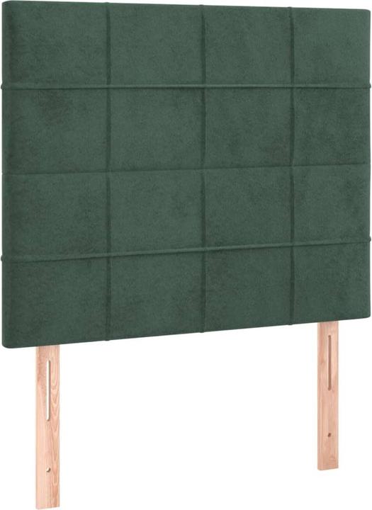 Produktbild VidaXL Boxspringbett mit Matratze Dunkelgrün 120x200cm Samt Doppelbett Bett (120 x 200 cm)