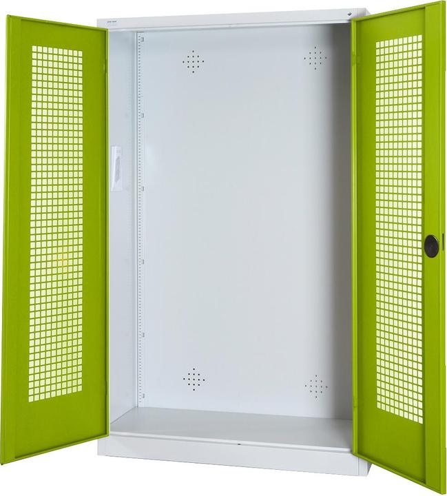 Produktbild C+P Modul-Sportgeräteschrank (HxBxT: 195x120x50 cm, mit Lochblech-Flügeltüren)