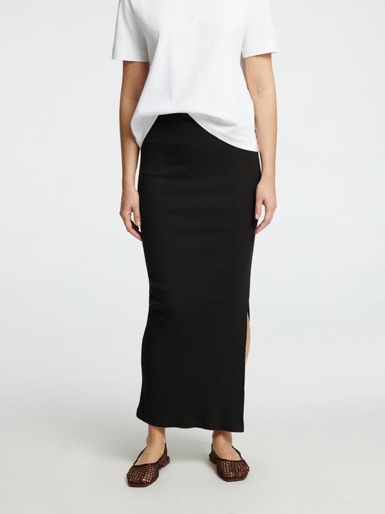 Produktbild Selected Femme Rippmuster Baumwoll Maxirock (S)