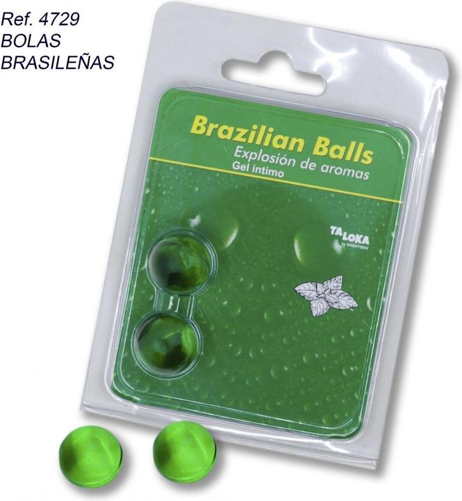 Actual product image Taloka 2 Brazilian Balls Chocolate Intimate Gel