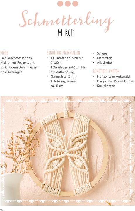 Actual product image Simple macramé creative set. With instruction book and material