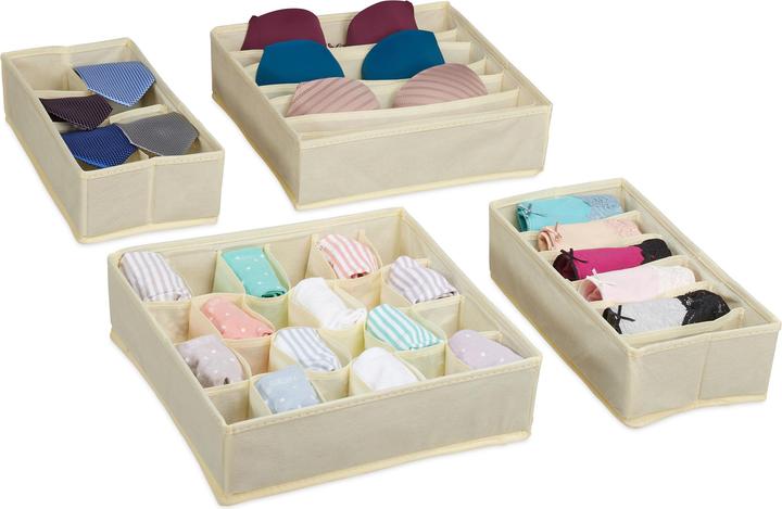 Image du produit Relaxdays Organiseur de sous-vêtements (32 x 32 x 9 cm, 9.20 l)