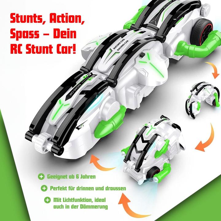 Image du produit Hermex RC Stunt Car Voiture télécommandée Voiture de course Stunt Voiture jouet