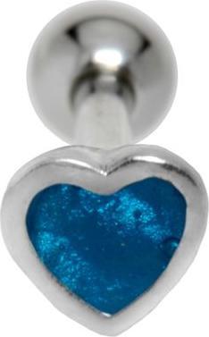 Actual product image Bijouteria Ear piercing (Brass with silver plating, Email, Surgical steel 316L)