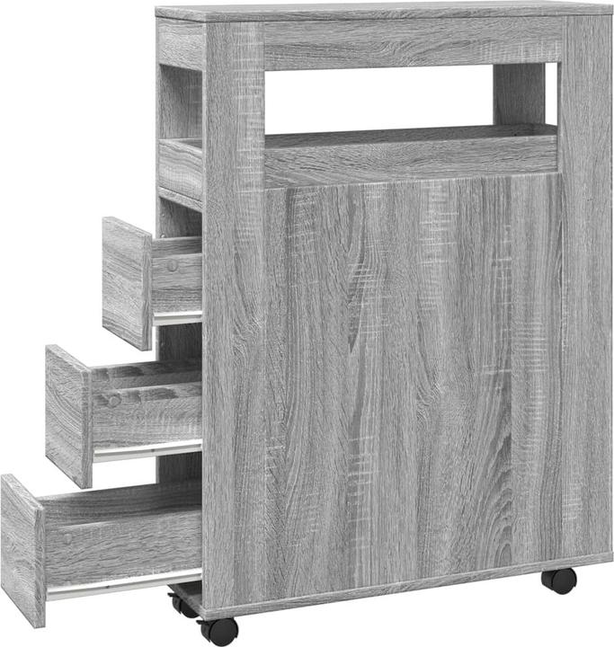 Immagine prodotto VidaXL Mobile bagno stretto con rotelle