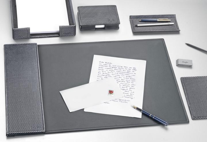 Produktbild Läufer Mousepad Ambiente Concerto Leder schwarz, schwarz Naht