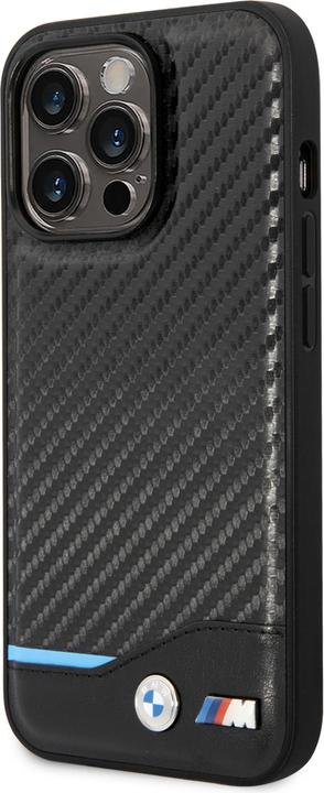 Image du produit BMW Étui BMHCP14L22NBCK iPhone 14 Pro 6,1" czarny/black Leather Carbon (Apple iPhone 14 Pro)