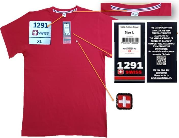 Actual product image TopSpirit 1291SWISS T-Shirt (L)